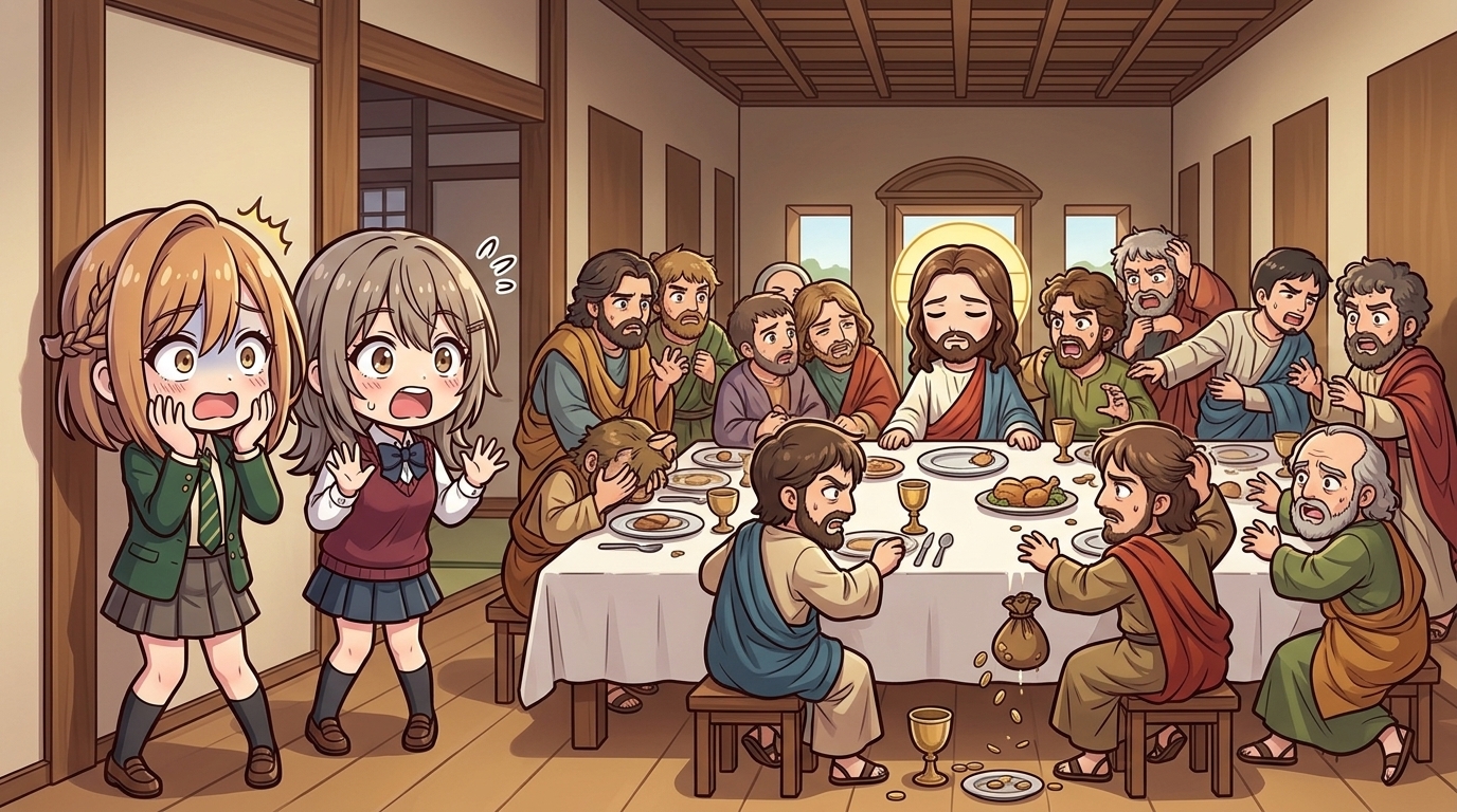 【衝撃の瞬間】食事中じゃないの？