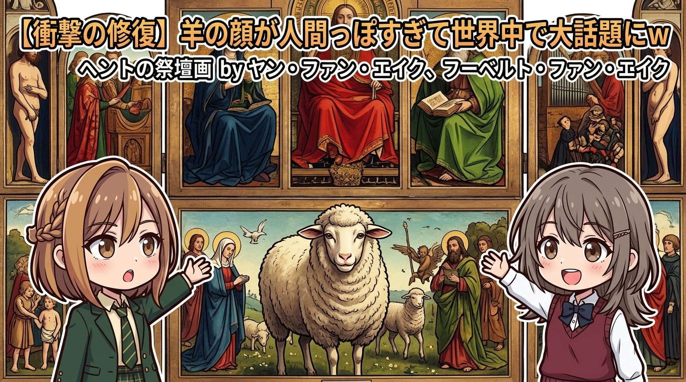 【衝撃の修復】羊の顔が人間っぽすぎて世界中で大話題にｗ
