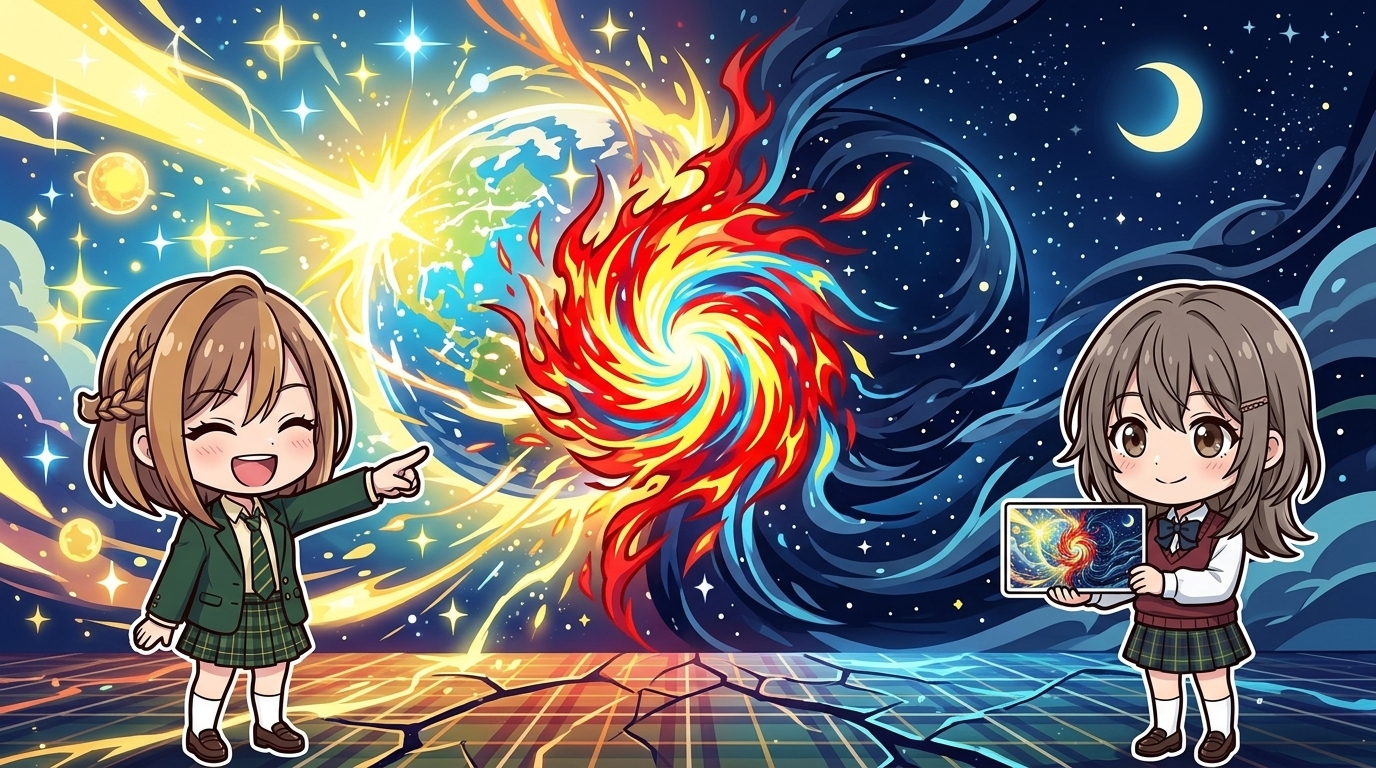 【対比】二つの世界の衝突