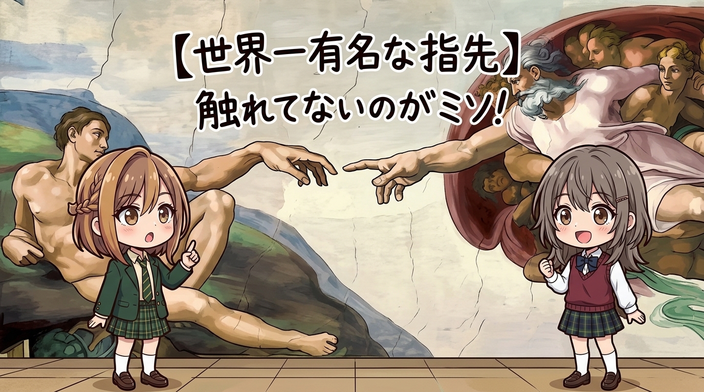 【世界一有名な指先】触れてないのがミソ！