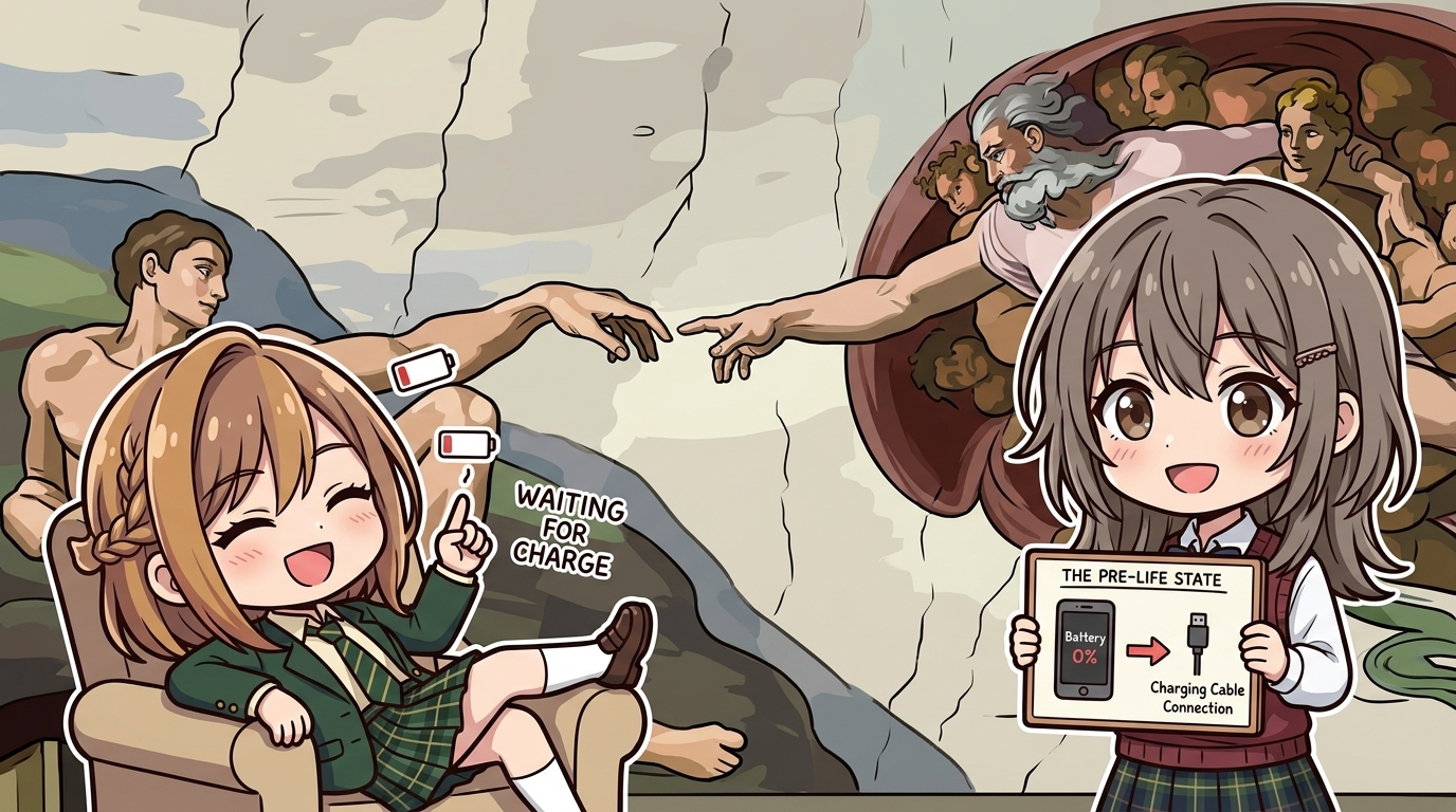 【アダムのやる気ゼロ】なんで寝そべってるの？