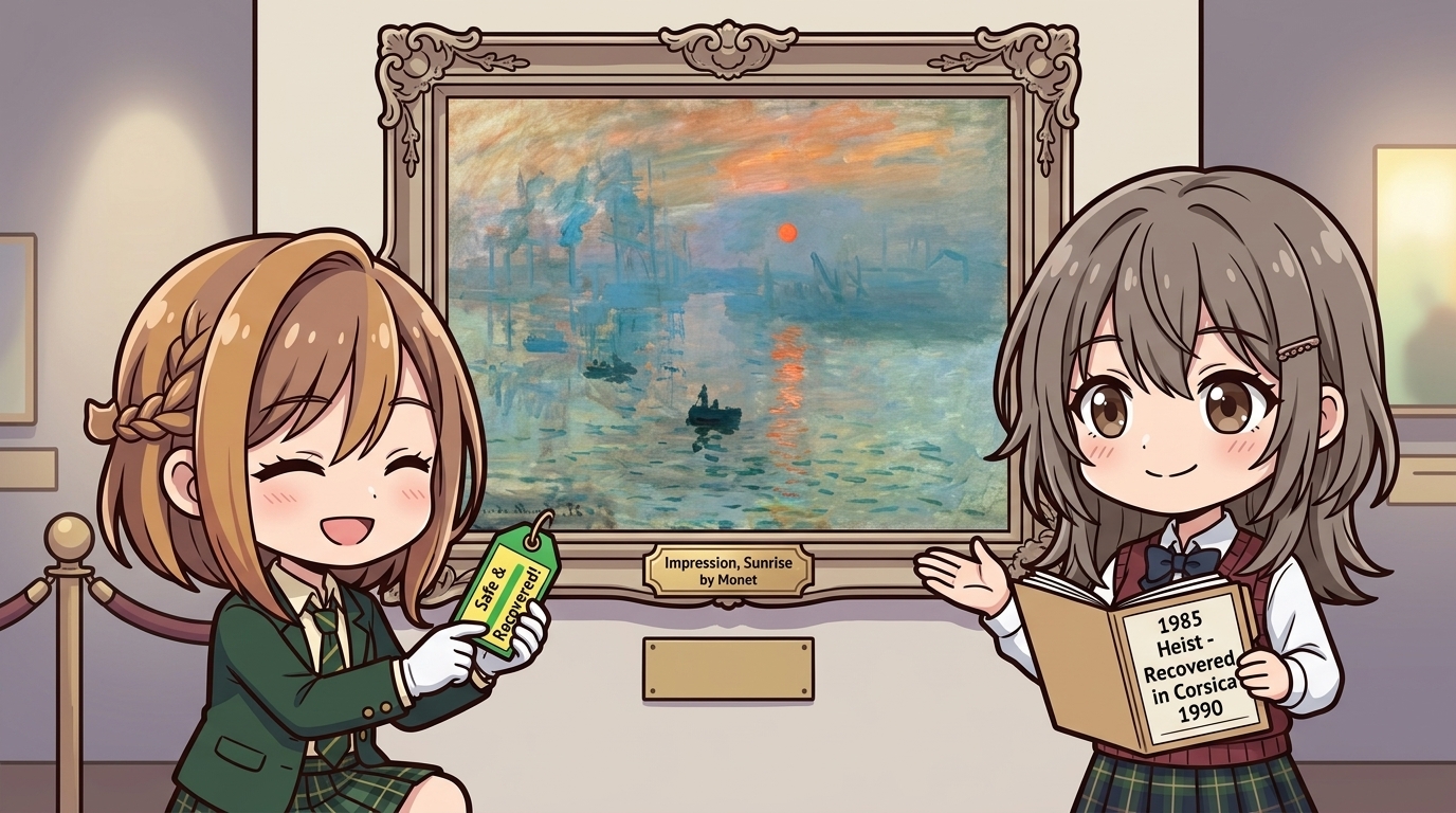 【武装強盗】名画、コルシカ島で5年間ゆくえ知れず