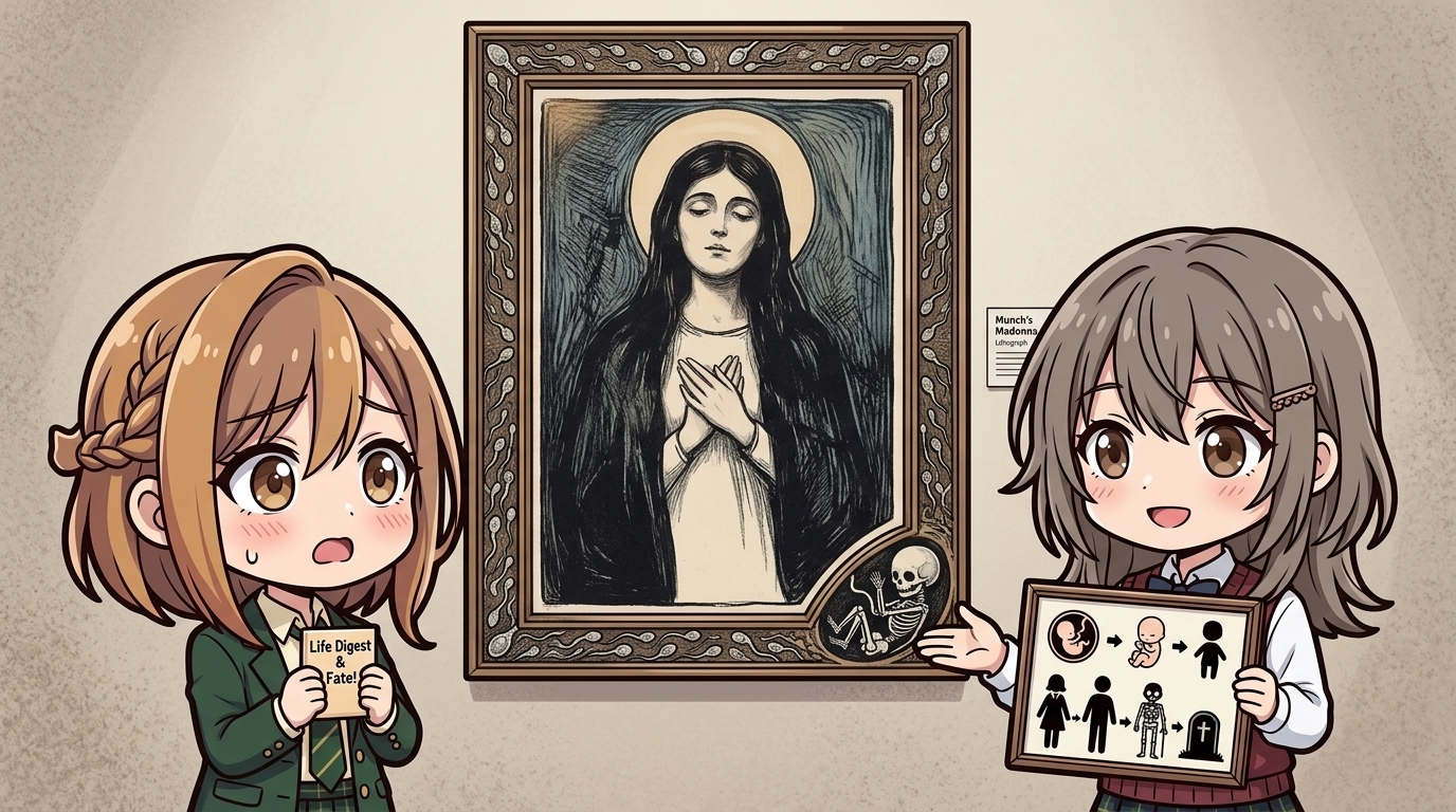 【枠に描かれた衝撃のモチーフ】