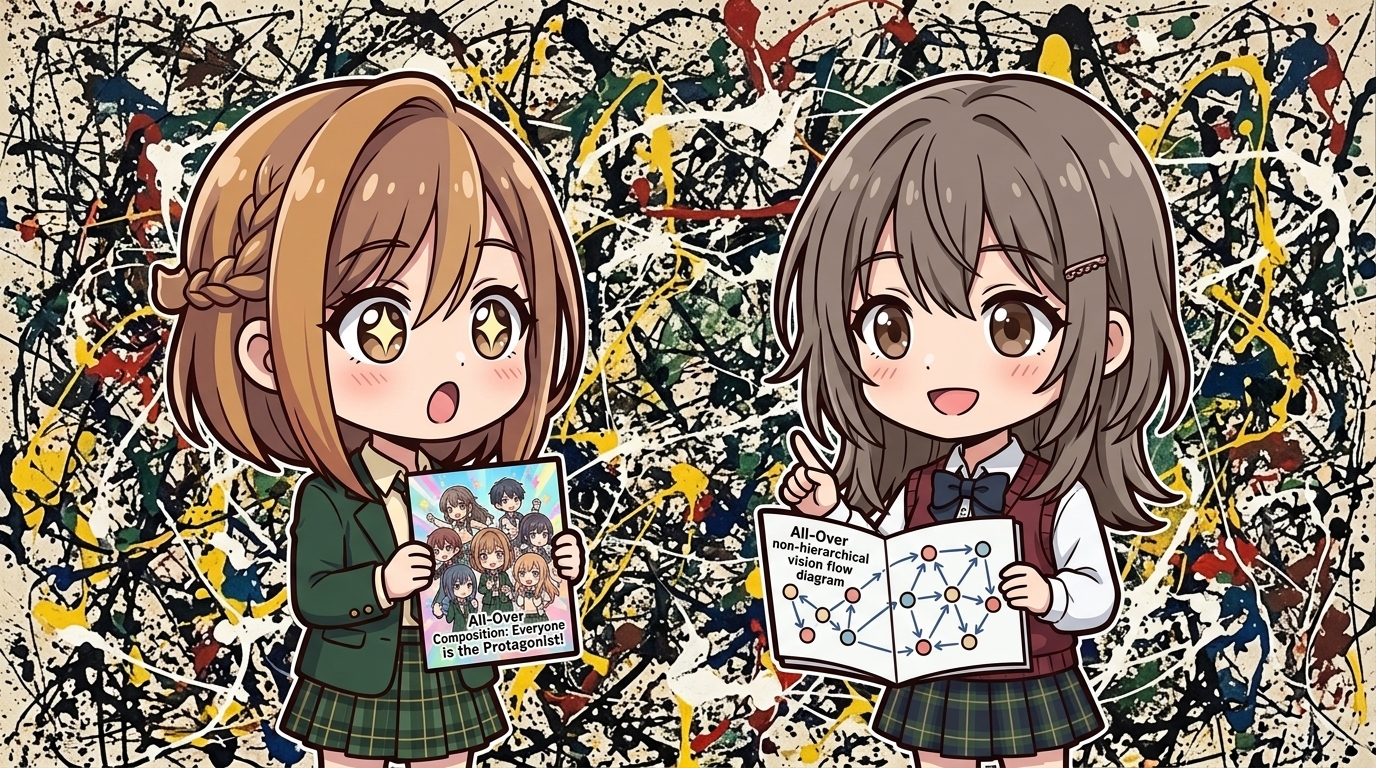 【オールオーバー】中心がない絵