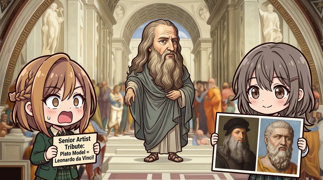 【モデルは先輩！？】ラファエロのリスペクト