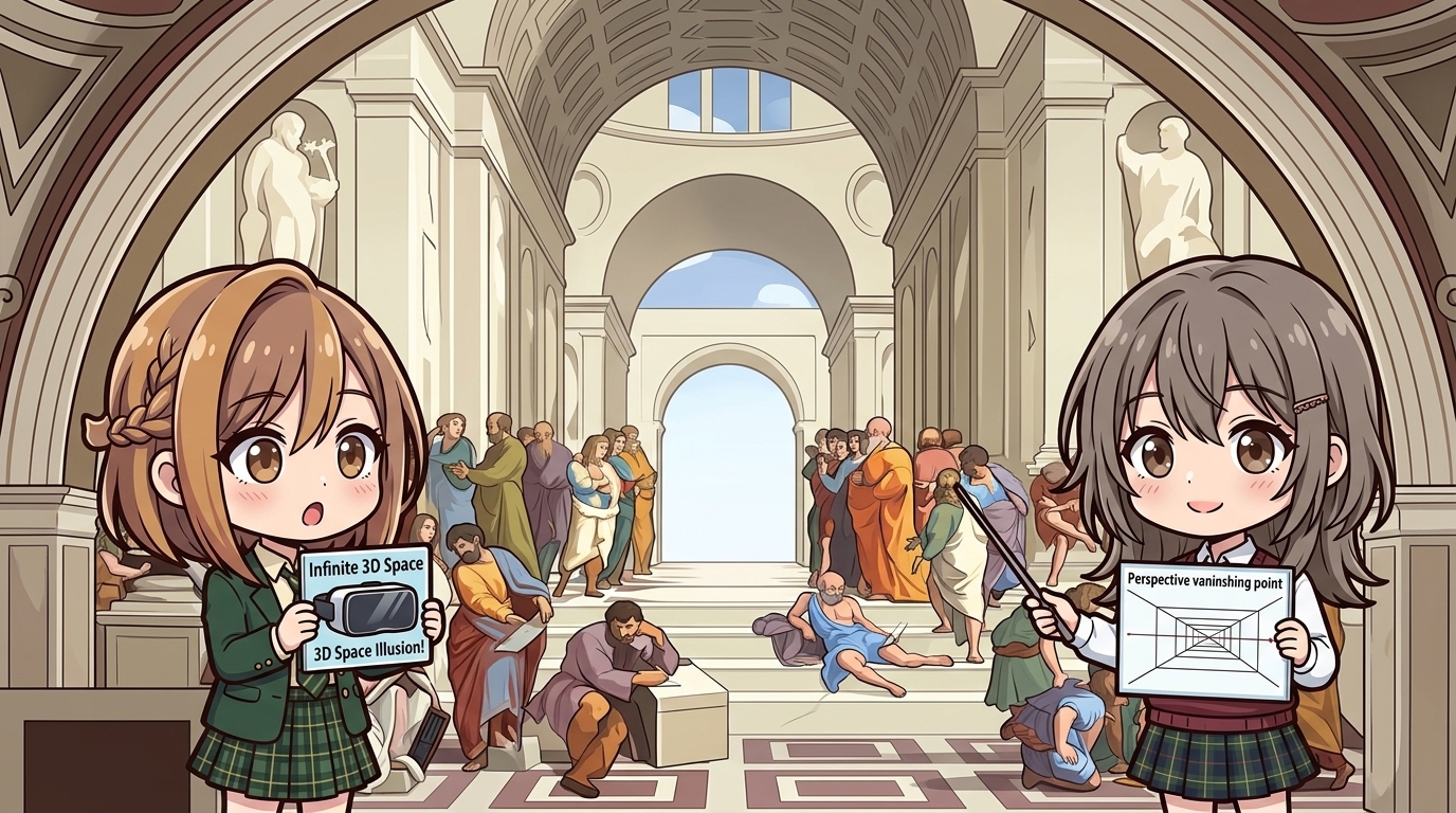 【完璧な空間】ラファエロの空間構成力