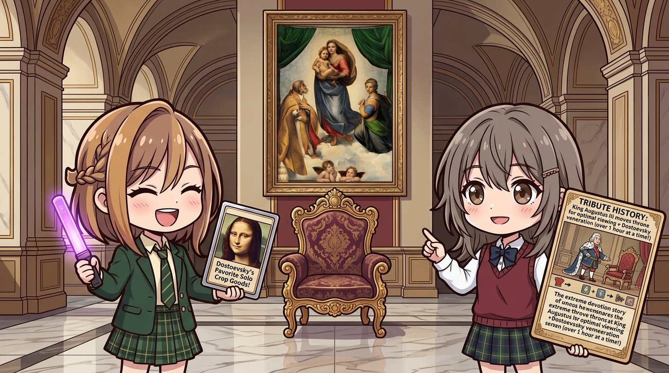 【玉座をどかした王】絵に上座を譲る