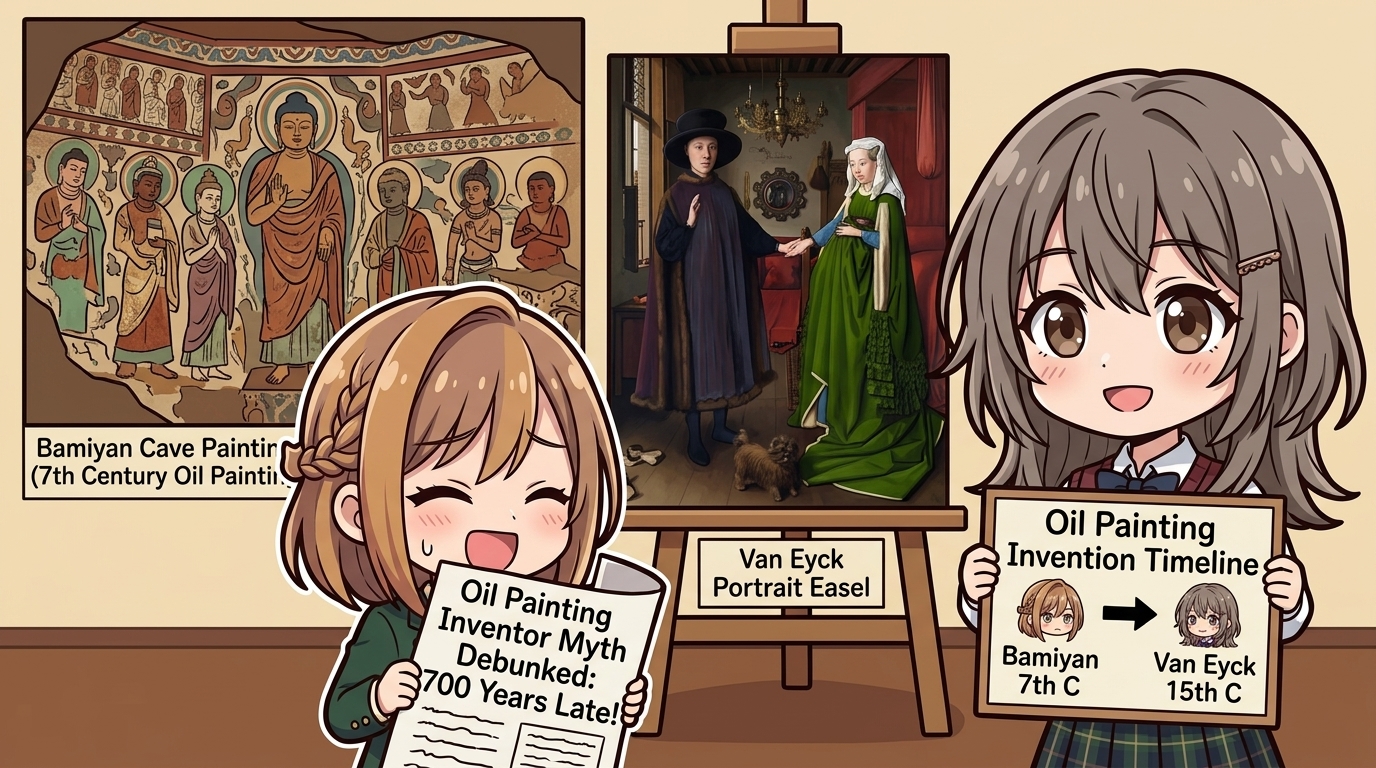 ガチ写真レベ油絵の『発明者』ファン・エイク！実は700年遅れの後発だった件