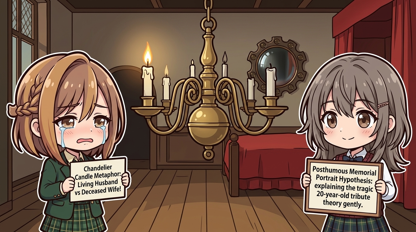 【気付くととホラー説】旦那の顔が暗いワケ…実は奥さん、描かれた時にはもう…