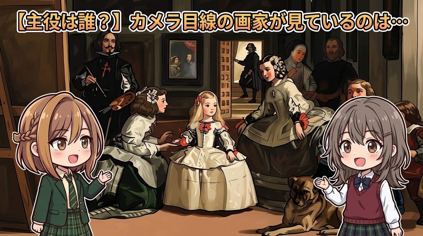 【主役は誰？】カメラ目線の画家が見ているのは…