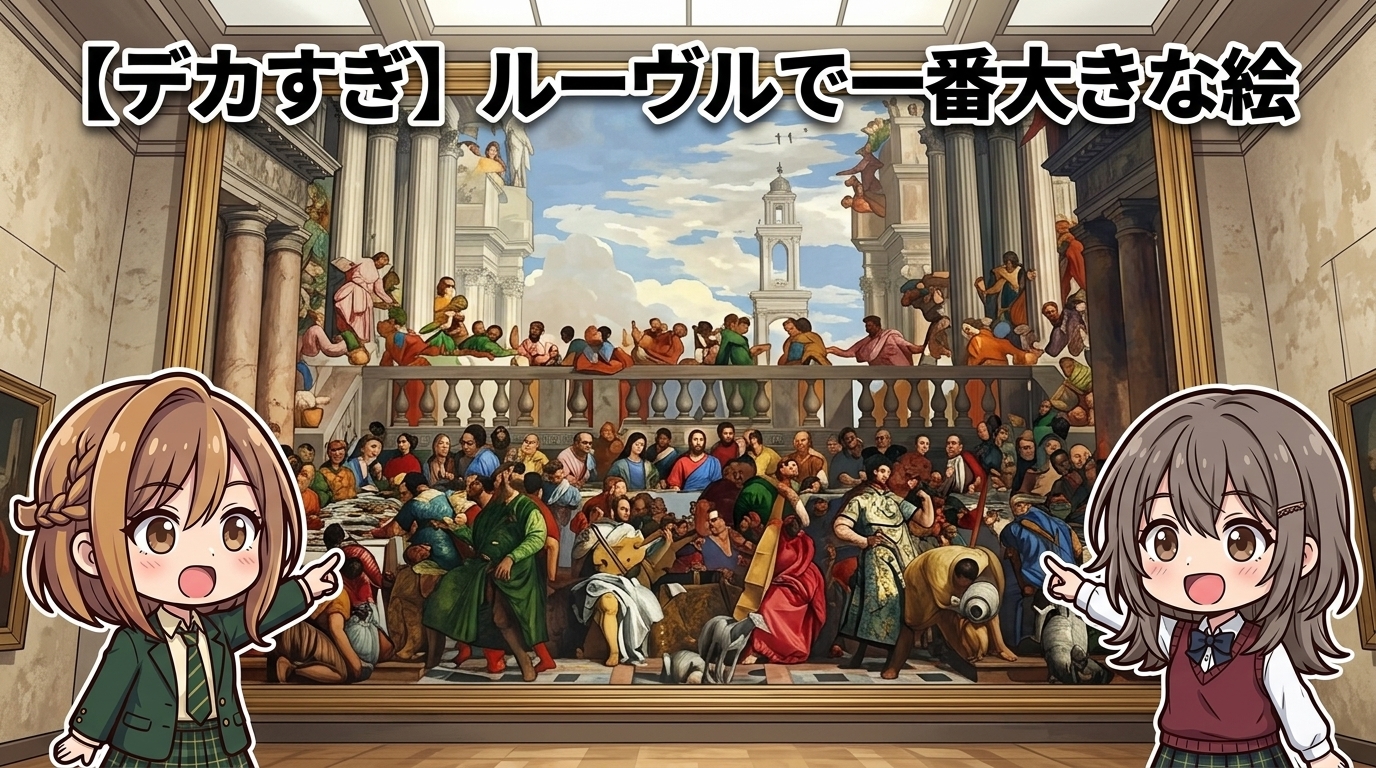 【デカすぎ】ルーヴルで一番大きな絵