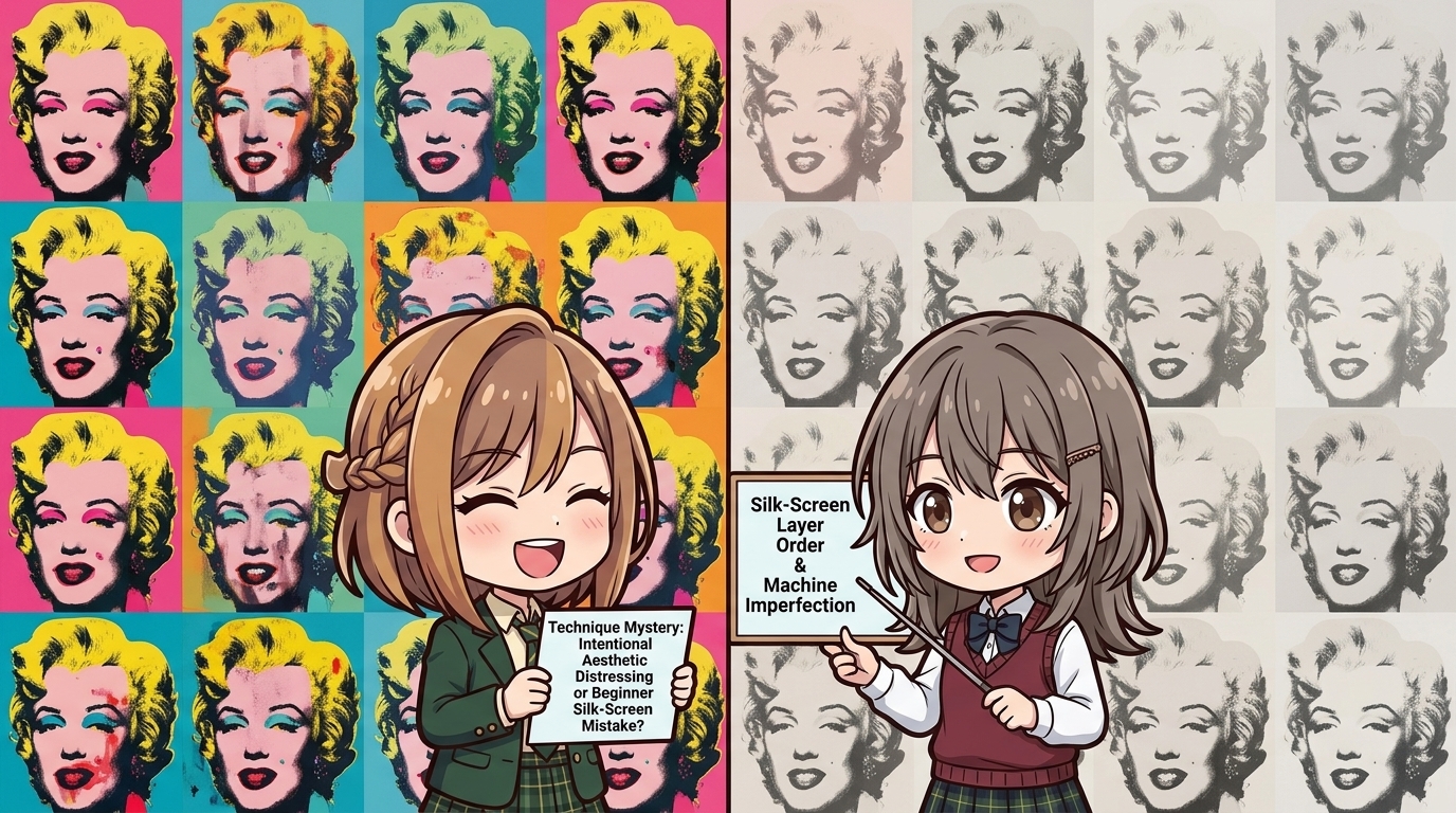 【わざと？】ズレやかすれの美学
