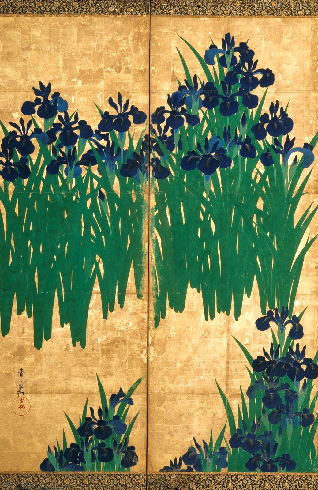 燕子花図屏風
